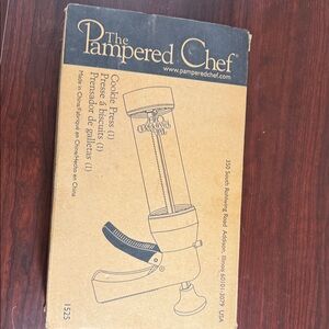 Pampered Chef Cookie Press in Brown Box